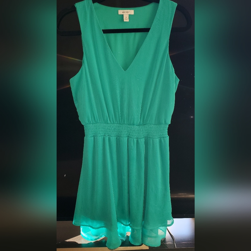 Nine West Green Sleeveless Dress